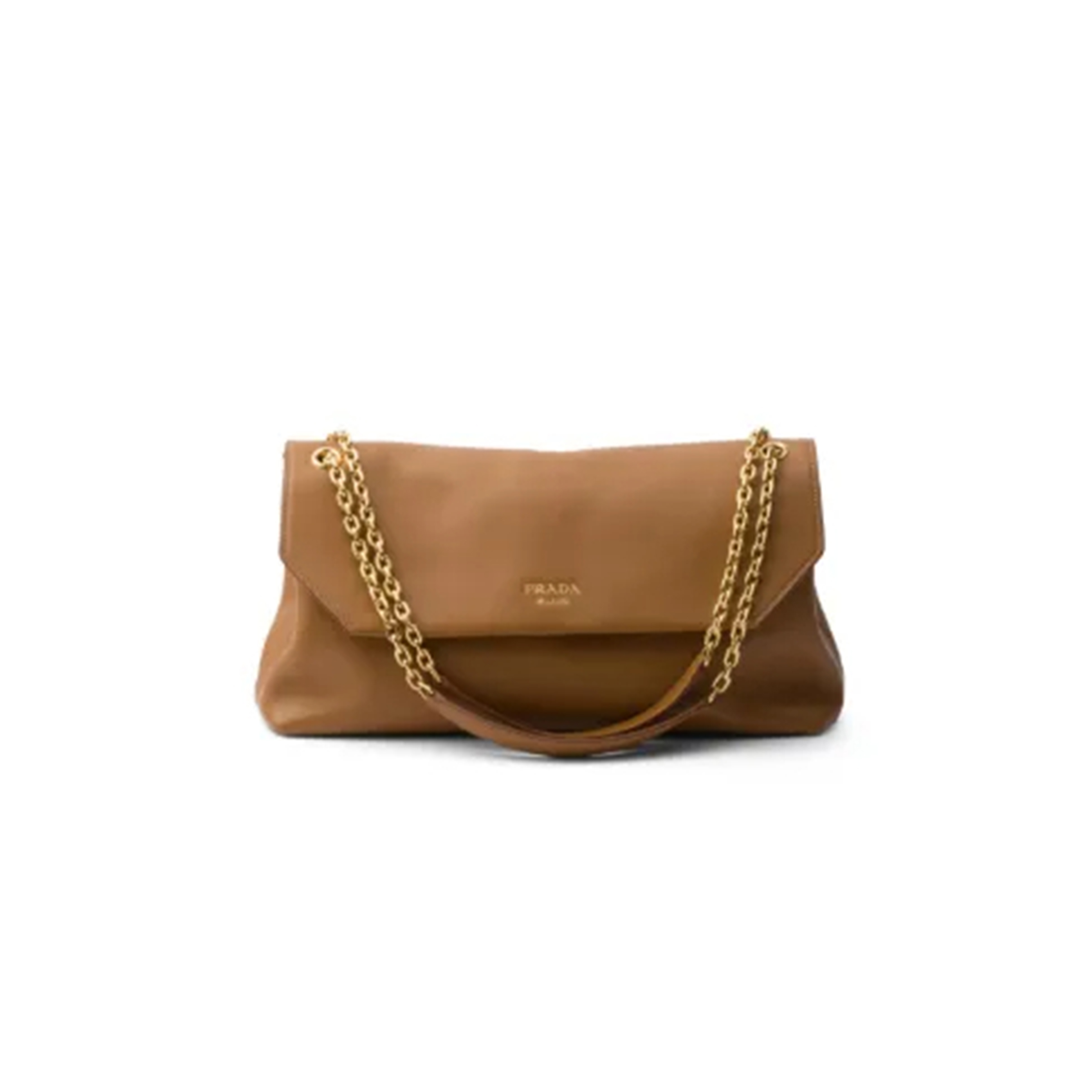 Pra*a medium leather shoulder bag 1bd368 (38*23*12cm)